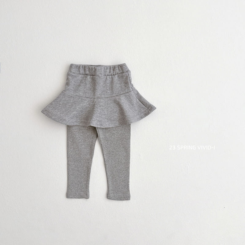 Vivid I - Korean Children Fashion - #kidsshorts - Spring Skirt Leggings - 4