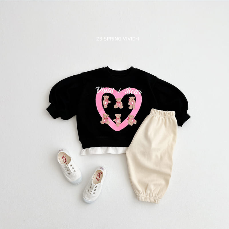 Vivid I - Korean Children Fashion - #kidsstore - Heart Puff Sweatshirt - 11