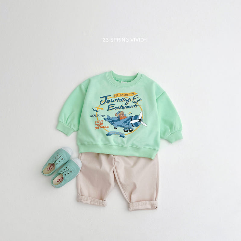 Vivid I - Korean Children Fashion - #kidsstore - Pilot Bear Sweatshirt - 2
