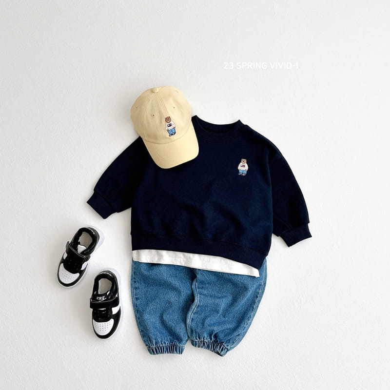 Vivid I - Korean Children Fashion - #kidsstore - Mini Bear Sweatshirt - 12