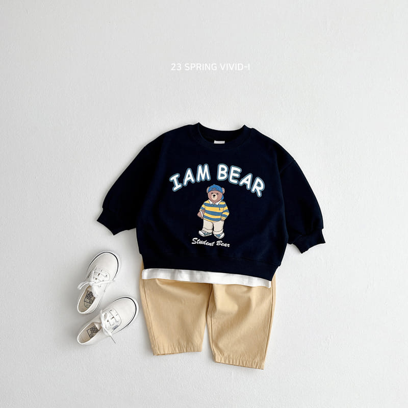 Vivid I - Korean Children Fashion - #kidsstore - I Am  Bear Top Bottom Set - 5