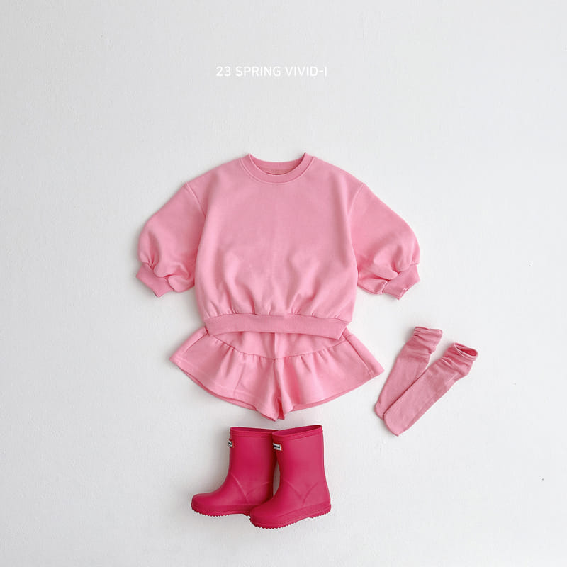 Vivid I - Korean Children Fashion - #kidsstore - Vivid Top Bottom sEt - 6