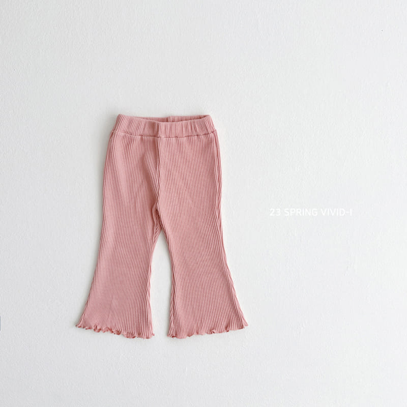 Vivid I - Korean Children Fashion - #kidzfashiontrend - Rib Wide Pants - 2