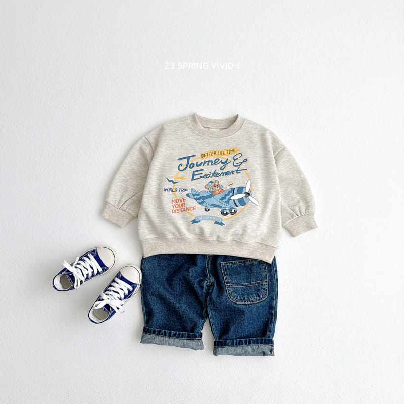 Vivid I - Korean Children Fashion - #littlefashionista - Pilot Bear Sweatshirt - 5