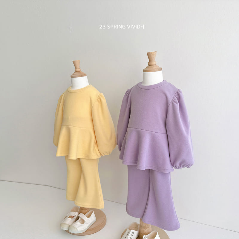 Vivid I - Korean Children Fashion - #littlefashionista - Furea Top Bottom Set - 10