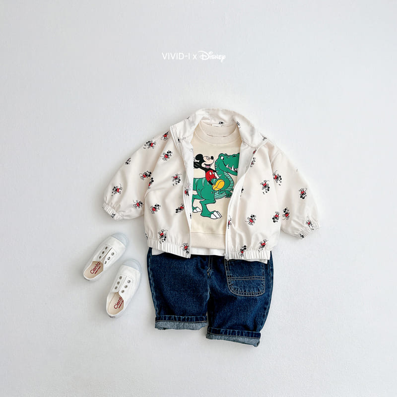Vivid I - Korean Children Fashion - #minifashionista - D Dino Sweatshirt - 9