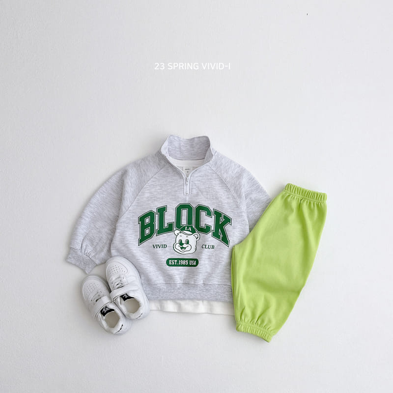 Vivid I - Korean Children Fashion - #minifashionista - Block Anorak Top Bottom Set - 5