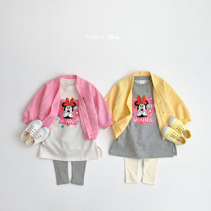 Vivid I - Korean Children Fashion - #prettylittlegirls - Mini Bear Embroidery Cardigan - 9