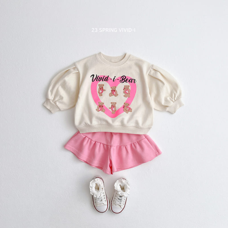 Vivid I - Korean Children Fashion - #prettylittlegirls - Heart Puff Sweatshirt - 3
