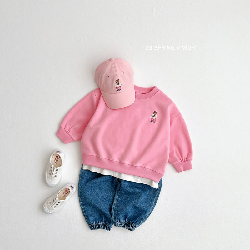 Vivid I - Korean Children Fashion - #prettylittlegirls - Mini Bear Sweatshirt - 2