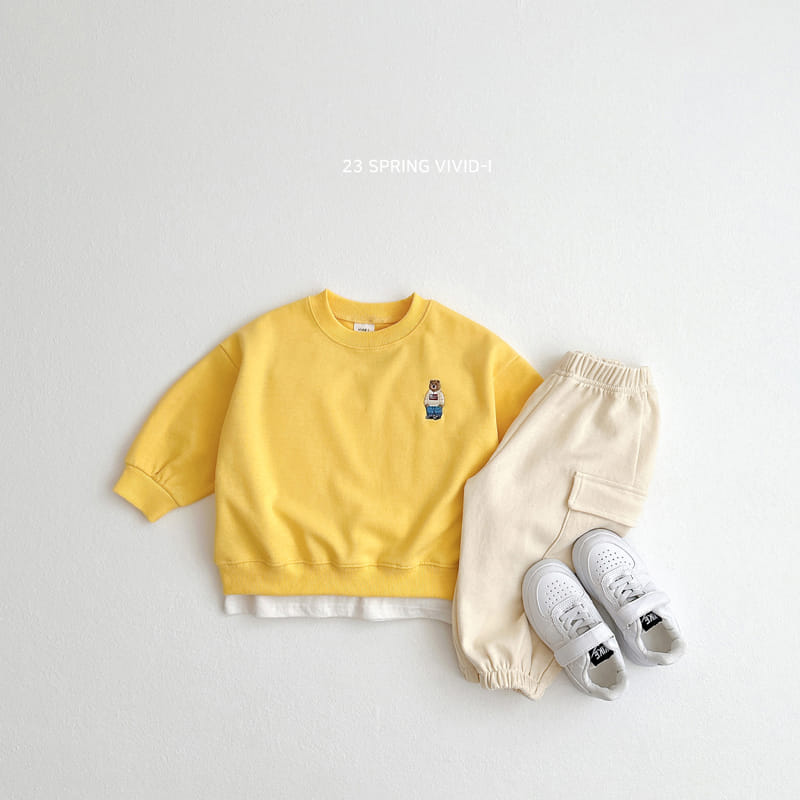 Vivid I - Korean Children Fashion - #stylishchildhood - Mini Bear Sweatshirt - 5