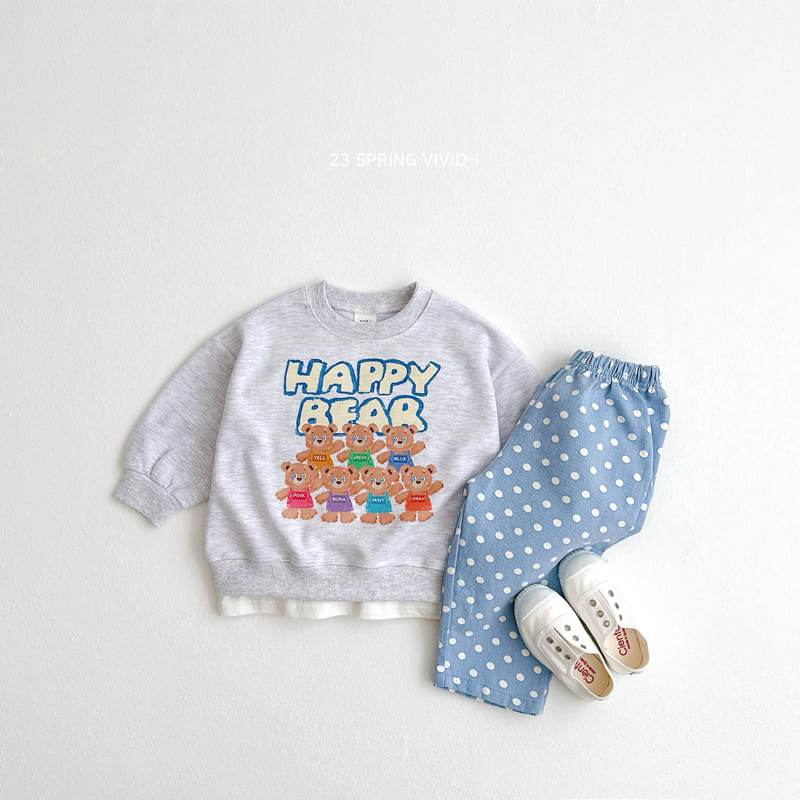 Vivid I - Korean Children Fashion - #toddlerclothing - Rainbow Bear Hoody - 4