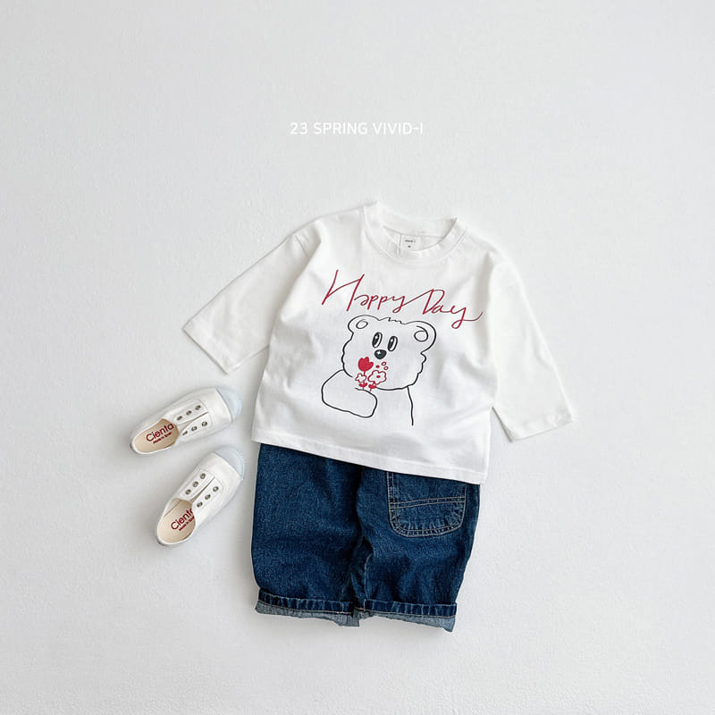 Vivid I - Korean Children Fashion - #stylishchildhood - Happy Check Top Bottom Set - 8
