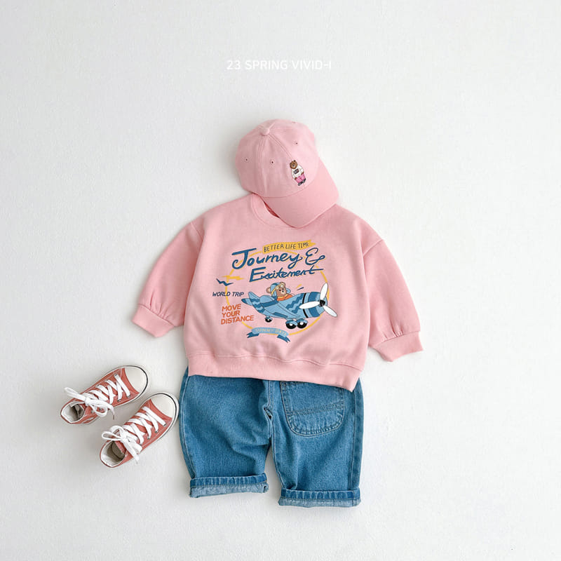 Vivid I - Korean Children Fashion - #todddlerfashion - Pilot Bear Sweatshirt - 9