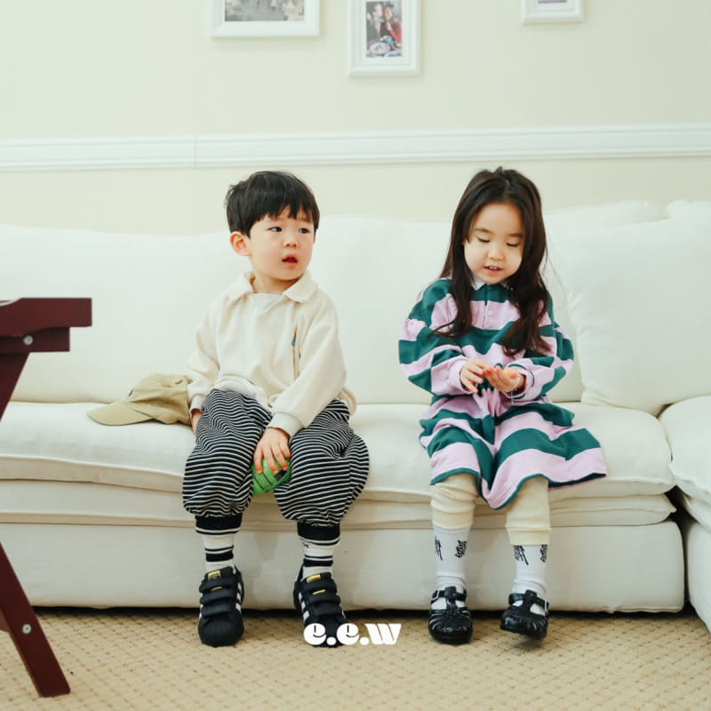 Wednesday - Korean Children Fashion - #Kfashion4kids - Boarder One-piece - 3