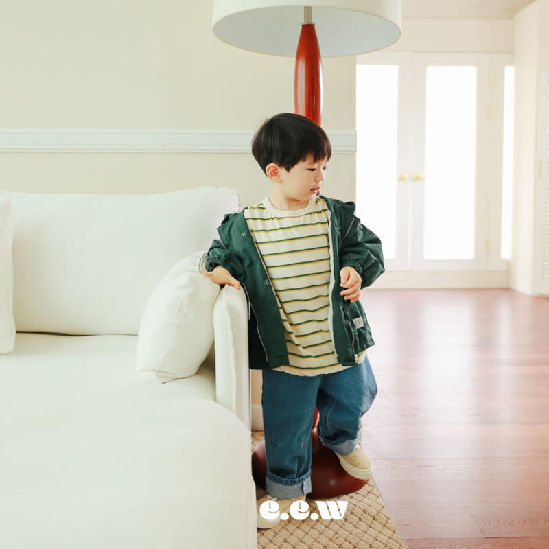 Wednesday - Korean Children Fashion - #todddlerfashion - Boy Stripes Tee - 3