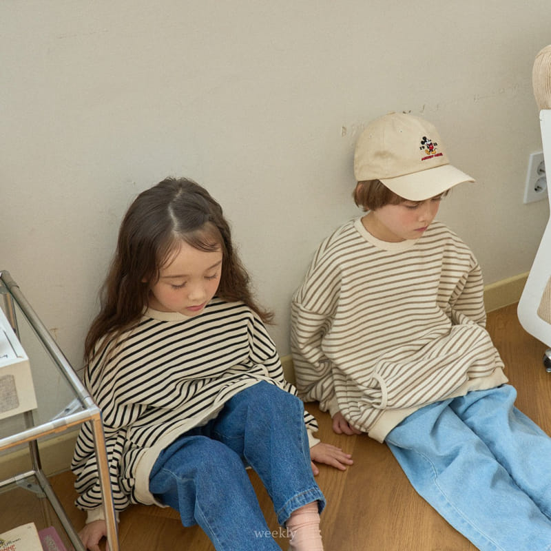 Weekly - Korean Children Fashion - #Kfashion4kids - Pocket Stripes Sweatshirt - 10