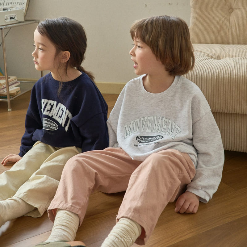 Weekly - Korean Children Fashion - #childofig - Ground Sweatshirt - 10