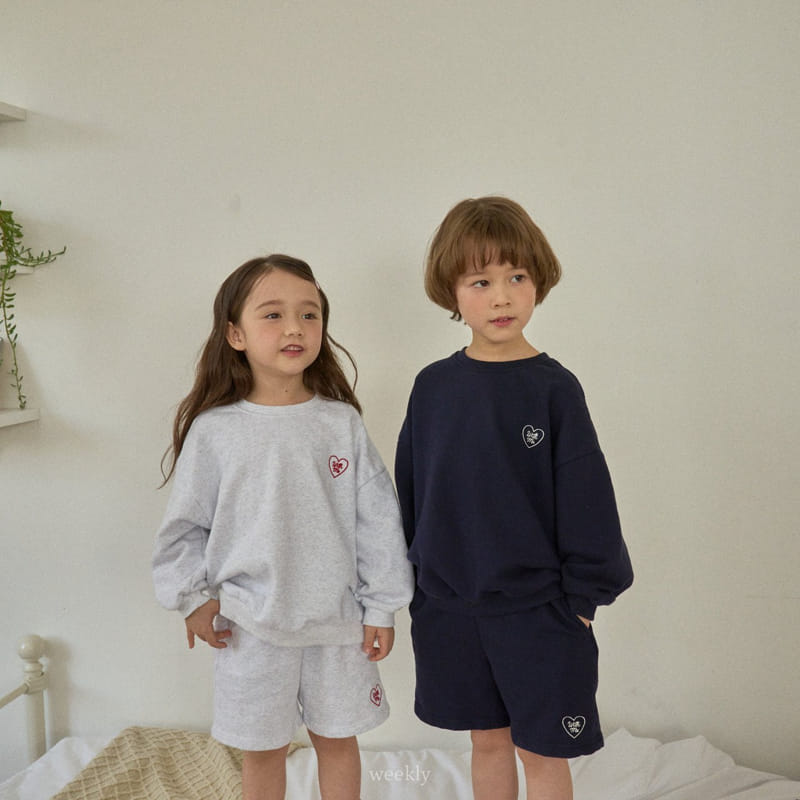 Weekly - Korean Children Fashion - #discoveringself - With Me Top Shorts Set - 3