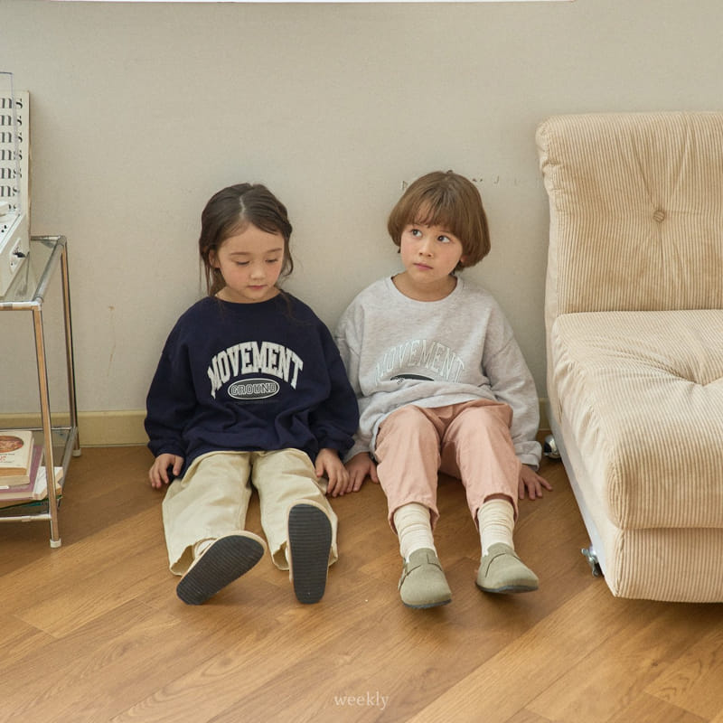 Weekly - Korean Children Fashion - #kidsshorts - Ground Sweatshirt - 2