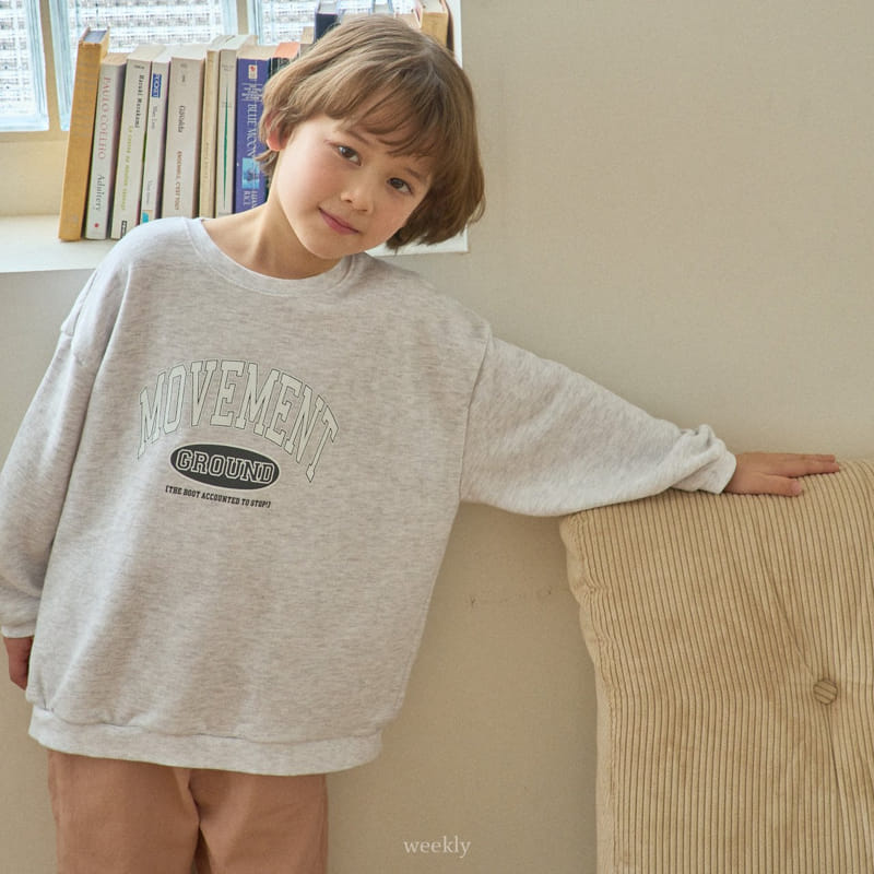 Weekly - Korean Children Fashion - #magicofchildhood - Ground Sweatshirt - 7