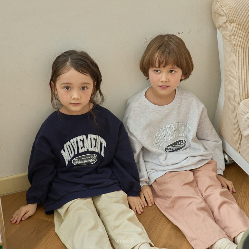 Weekly - Korean Children Fashion - #minifashionista - Ground Sweatshirt - 8