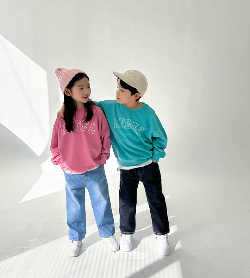 Witty Boy - Korean Children Fashion - #kidzfashiontrend - Angel Sweatshirt - 4