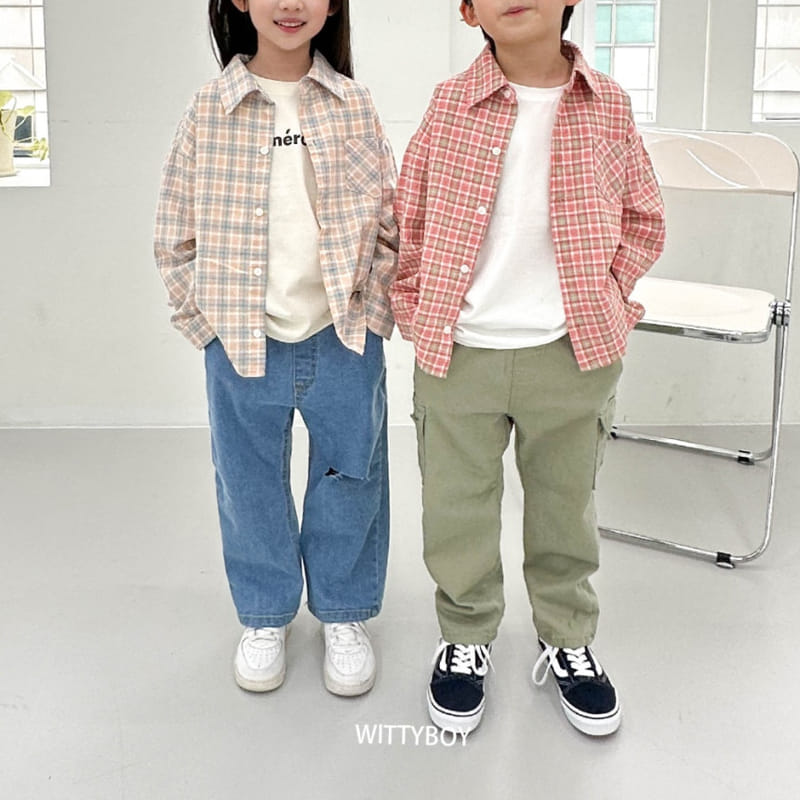 Witty Boy - Korean Children Fashion - #Kfashion4kids - You Are Check Shirt - 5