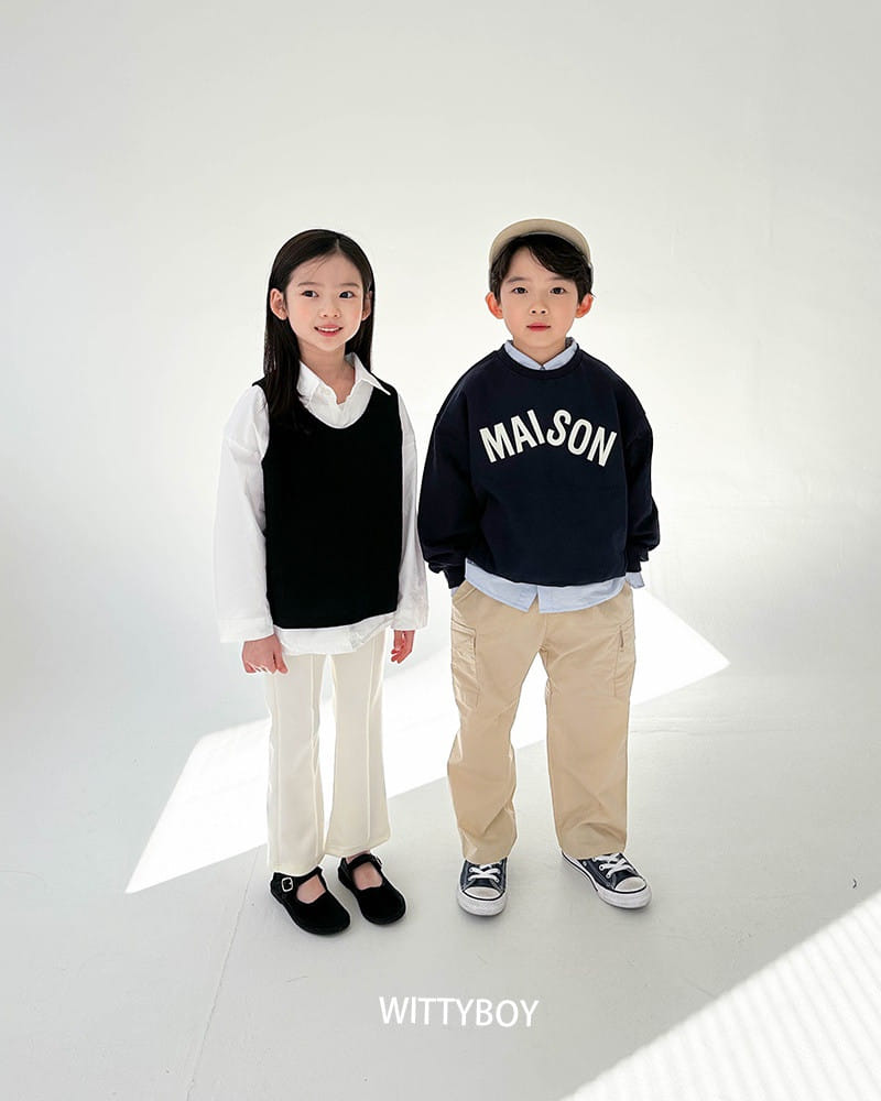 Witty Boy - Korean Children Fashion - #childofig - Masion Sweatshirt - 10