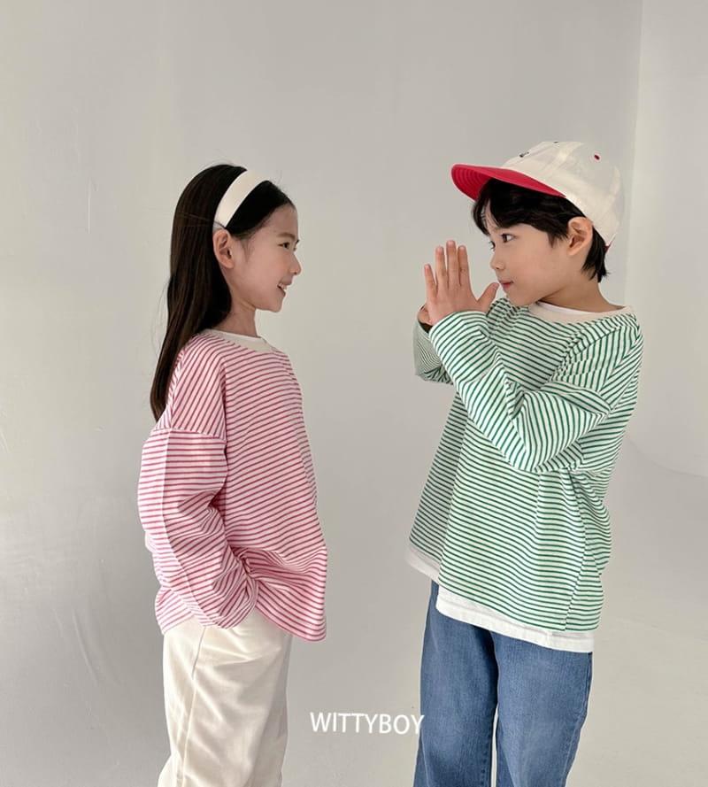 Witty Boy - Korean Children Fashion - #childofig - Lucy Stripes Tee - 11