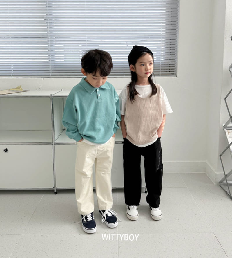 Witty Boy - Korean Children Fashion - #childofig - Coco Collar Sweatshirt - 12