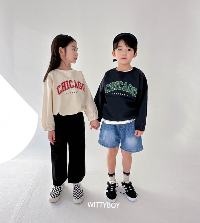 Witty Boy - Korean Children Fashion - #childofig - Chicago Sweatshirt - 10