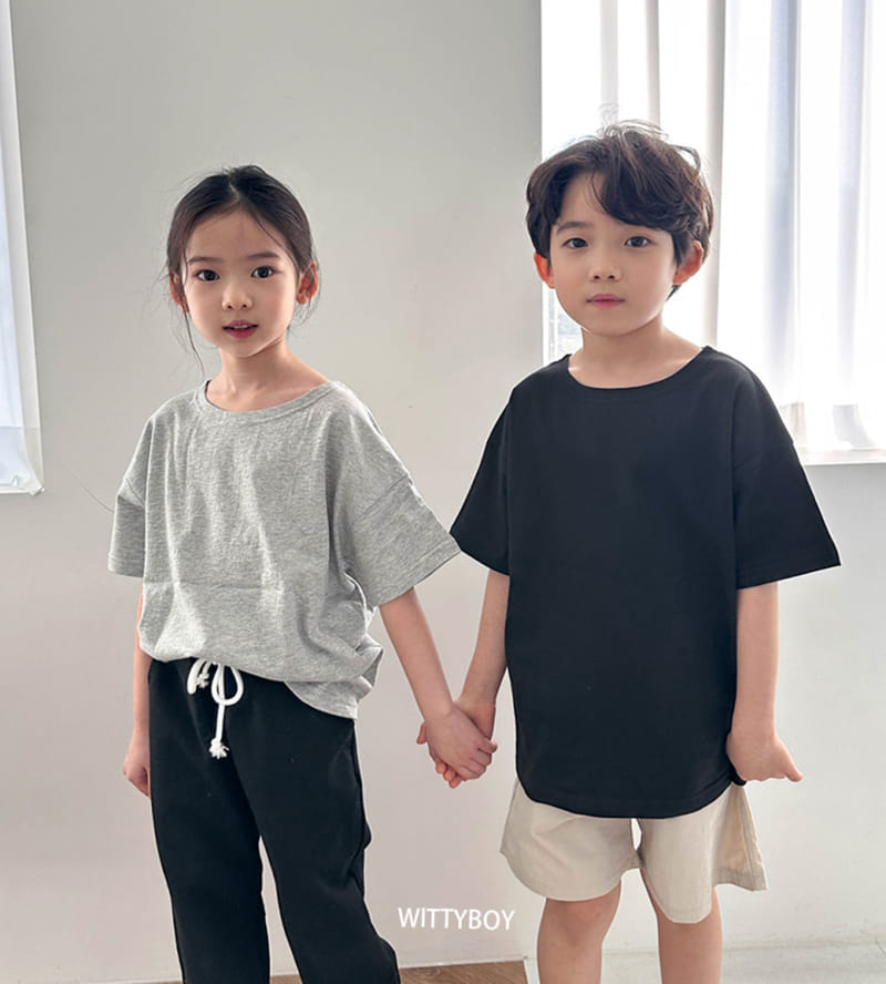 Witty Boy - Korean Children Fashion - #childofig - Inner Short Sleeves Tee
