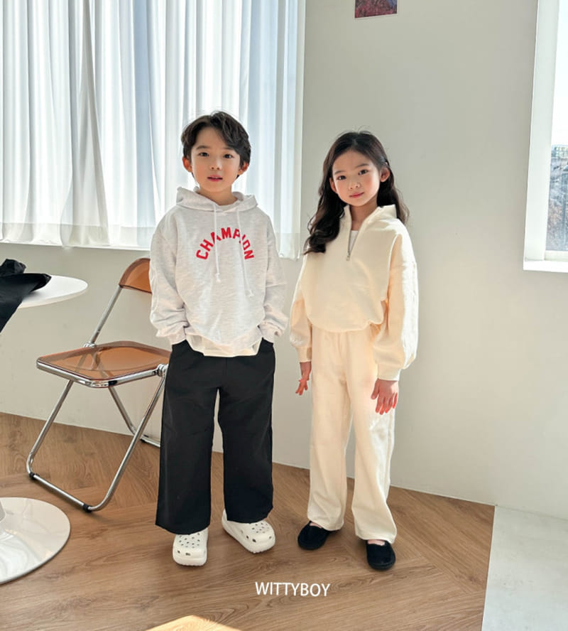Witty Boy - Korean Children Fashion - #childofig - Champion Hoody - 4