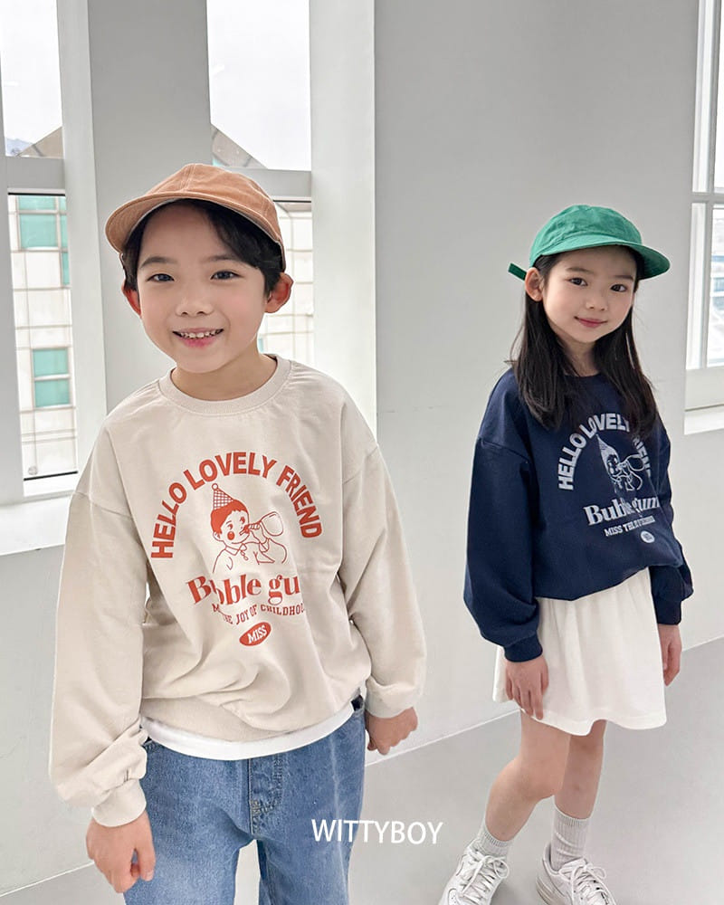 Witty Boy - Korean Children Fashion - #childrensboutique - Bubble Sweatshirt