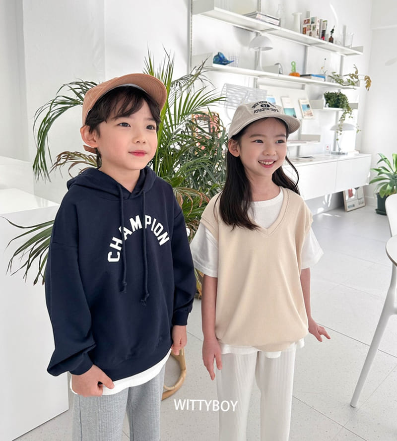 Witty Boy - Korean Children Fashion - #childrensboutique - Andy Vest - 9