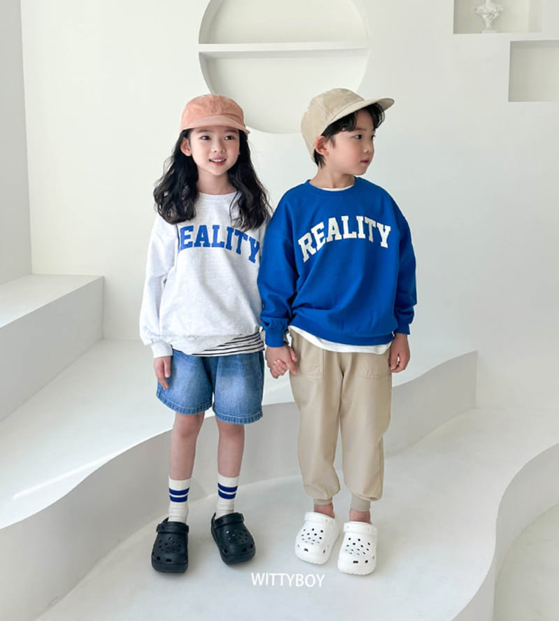 Witty Boy - Korean Children Fashion - #childrensboutique - Reality Sweatshirt