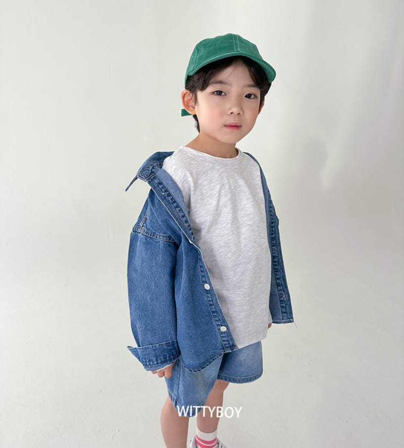 Witty Boy - Korean Children Fashion - #childrensboutique - Joy Denim Shirt - 3