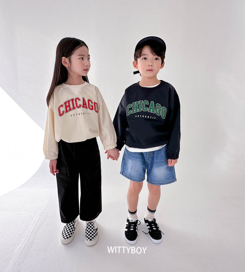 Witty Boy - Korean Children Fashion - #childrensboutique - Chicago Sweatshirt - 11