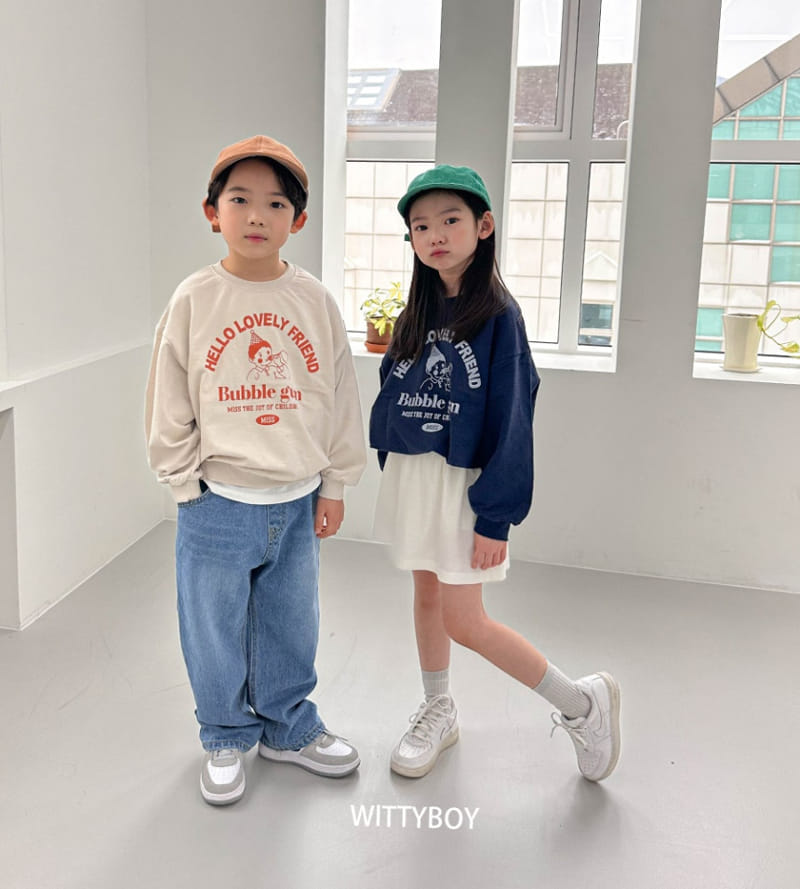 Witty Boy - Korean Children Fashion - #designkidswear - Bubble Sweatshirt - 2