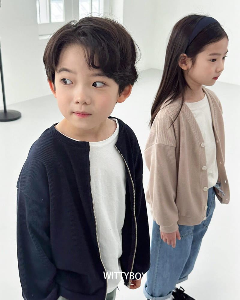 Witty Boy - Korean Children Fashion - #designkidswear - Leave Zip-up - 6
