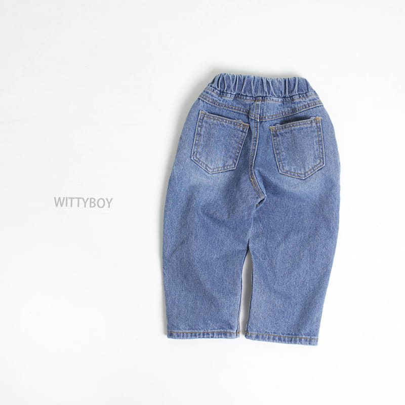 Witty Boy - Korean Children Fashion - #designkidswear - Signiture Jeans - 11