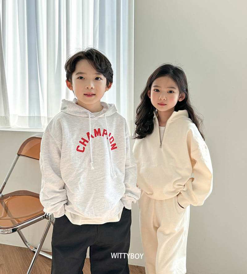 Witty Boy - Korean Children Fashion - #designkidswear - Champion Hoody - 6