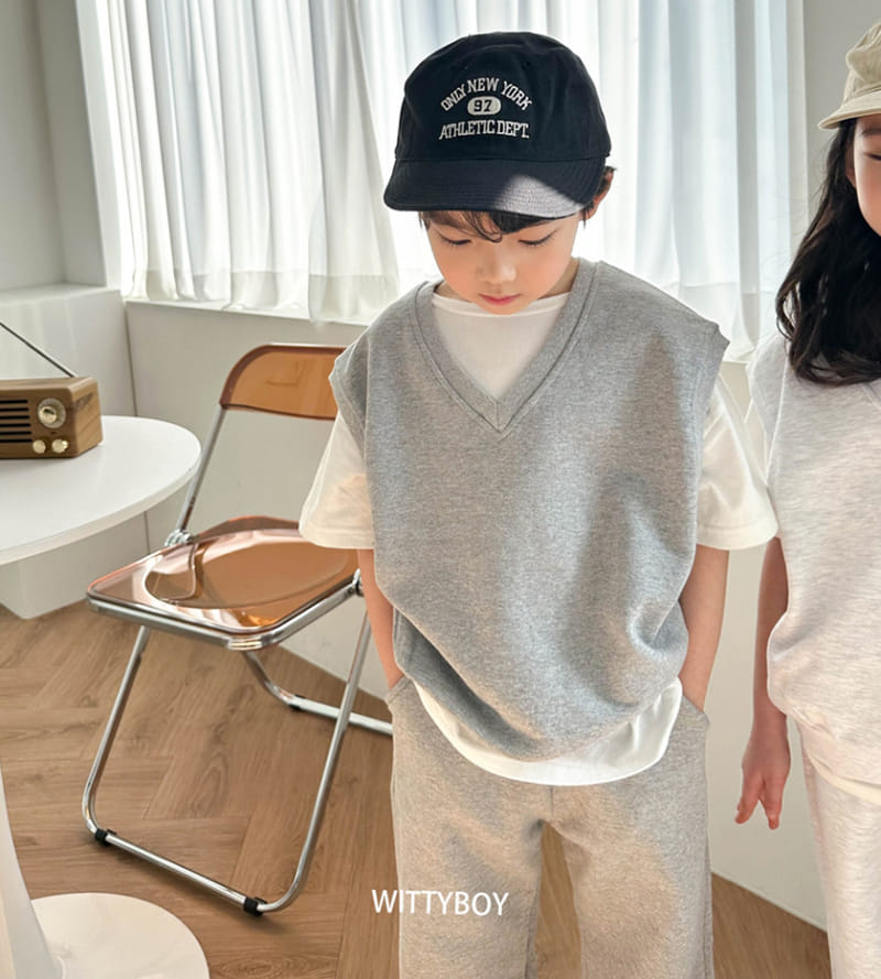 Witty Boy - Korean Children Fashion - #childrensboutique - Uni Vest - 4