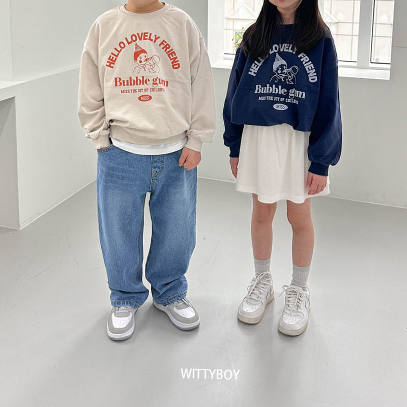 Witty Boy - Korean Children Fashion - #discoveringself - Bubble Sweatshirt - 3