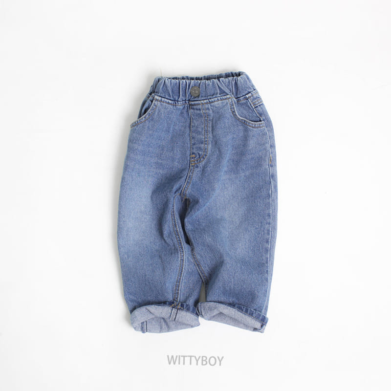 Witty Boy - Korean Children Fashion - #discoveringself - Signiture Jeans - 12