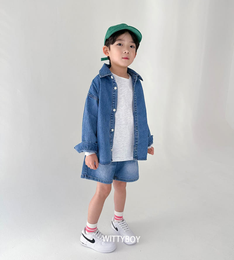 Witty Boy - Korean Children Fashion - #discoveringself - Joy Denim Shirt - 5