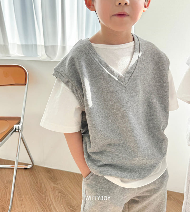 Witty Boy - Korean Children Fashion - #discoveringself - Uni Vest - 5