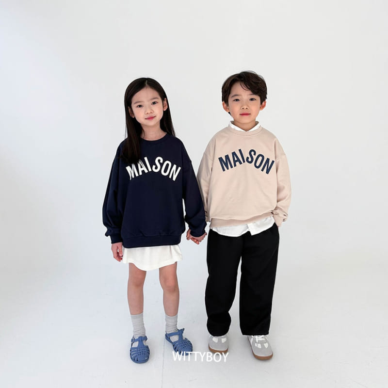 Witty Boy - Korean Children Fashion - #fashionkids - Masion Sweatshirt
