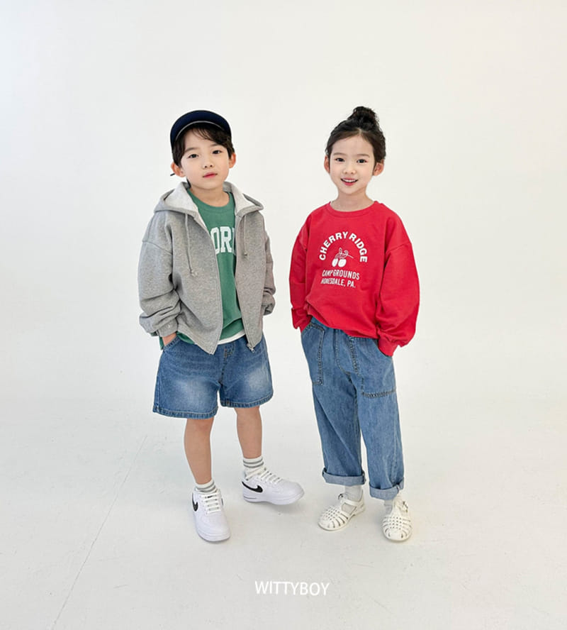 Witty Boy - Korean Children Fashion - #fashionkids - Cherry Sweatshirt - 2